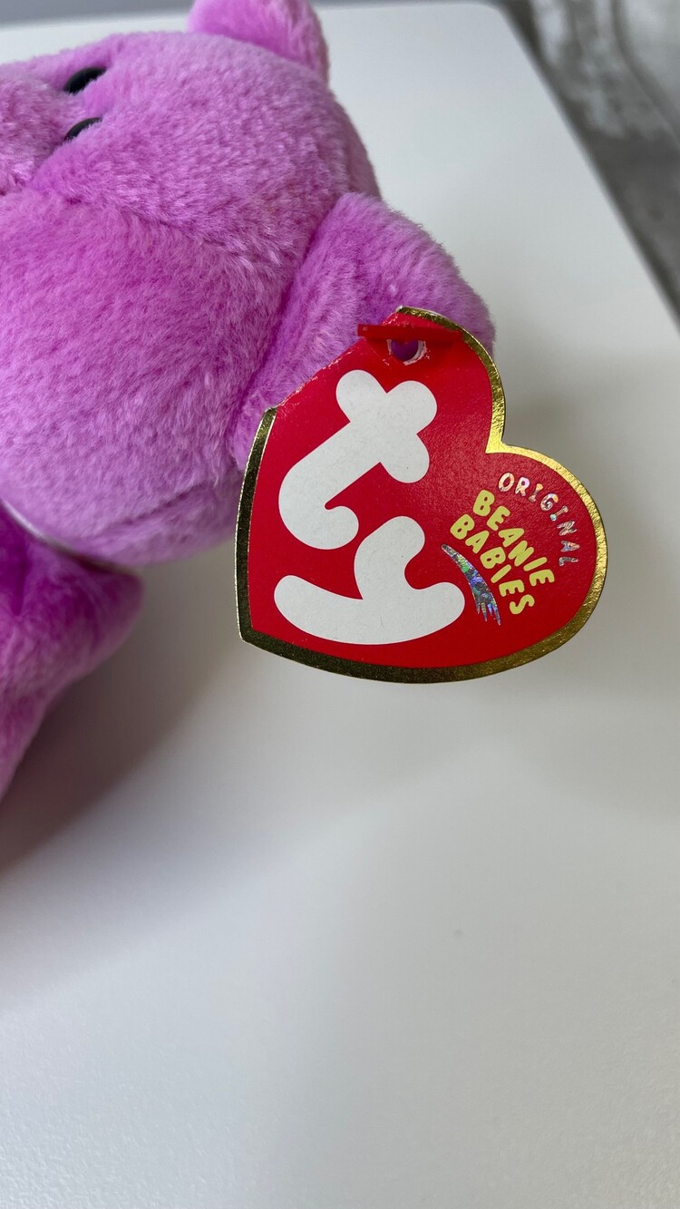 y Beanie Babies Mother 2004 Bear Pink Plush Heart Tag Retired Rare Collectible